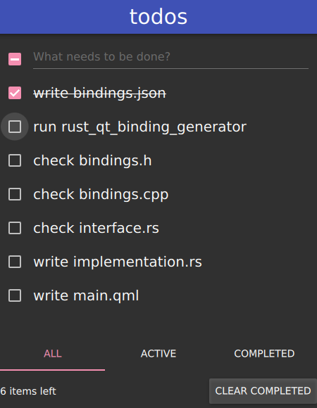 The to-do application